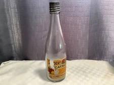 Antique Snider's Catsup Bottle Original Label & Embossed Cap