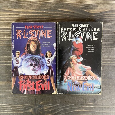 Vtg R.L. Stine Lot of 2 Cheerleaders The First & New Evil Paperback Books