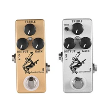 MOSKY Silver/Golden Horse Overdrive Boost Effect Pedal True Bypass Metal Shell