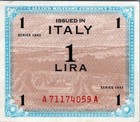 New ListingItaly 1 Lira 1943 Allied Military Currency