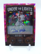 2020 Legacy Under the Lights Jalen Hurts #UL-JH1 Pink Ice Auto 1/5 Jersey Match