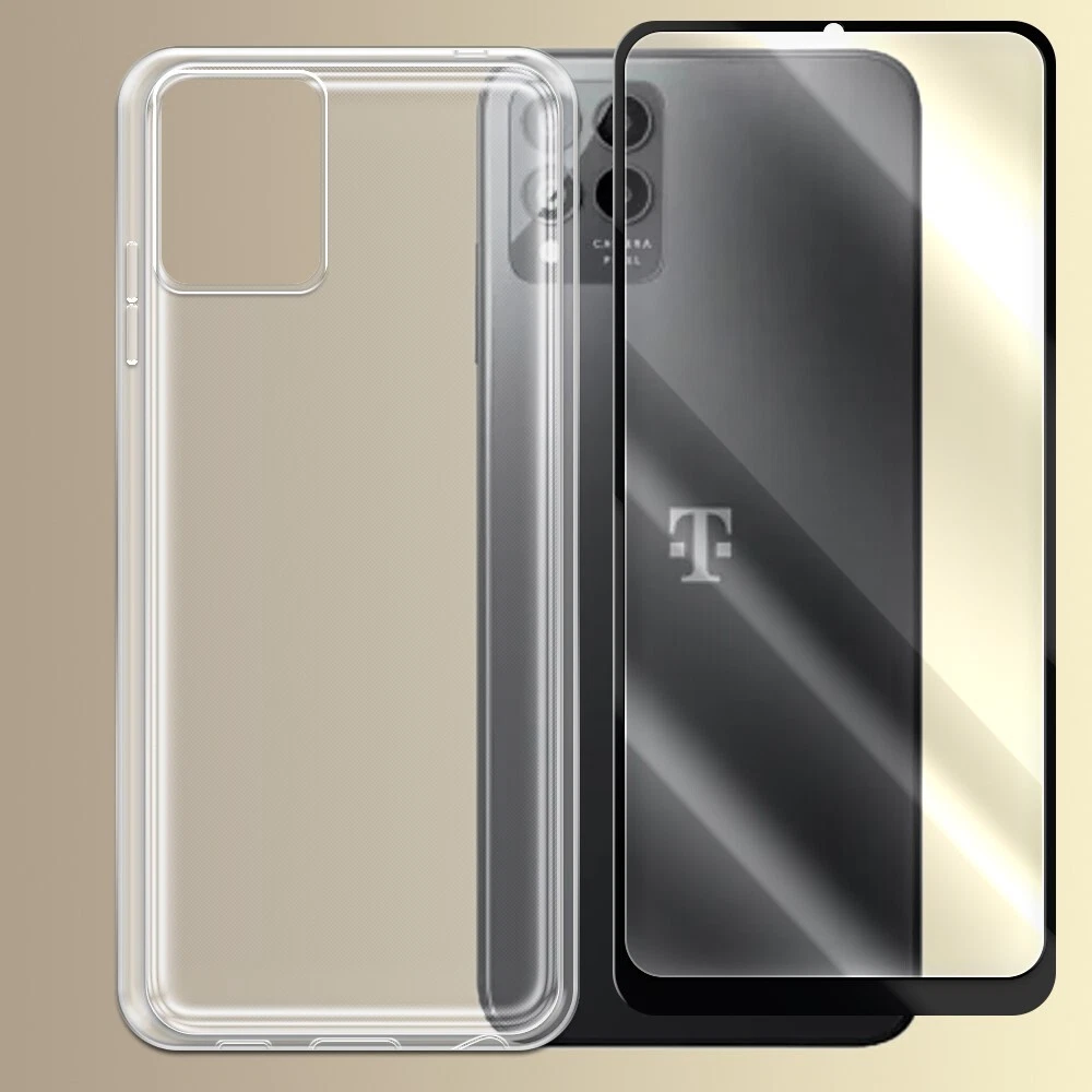 Shockproof Shatterproof Screen Protector and TPU Case f T-Mobile Revvl 6 Pro 5G