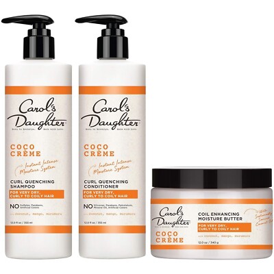 Carol s Daughter Coco Creme Sulfate Free Shampoo and Conditioner Set with Sil..