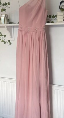 BNWT Amanda Wyatt bridesmaid prom dress Size Pink Chiffon