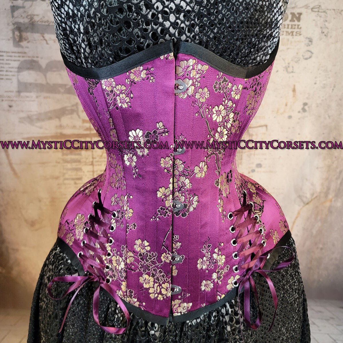 Brand New Brocade underbust corset waist training MCC68