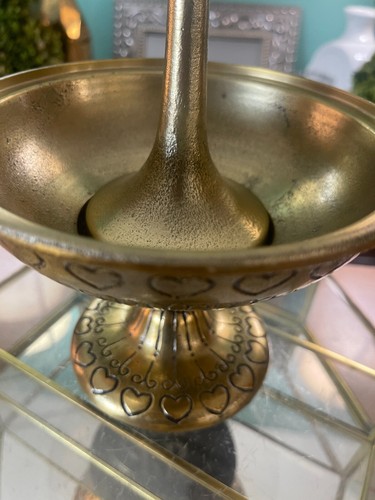 Pottery Barn Teen Brass Metal Ring Dish Jewelry Holder Bowl Display - Picture 4 of 11