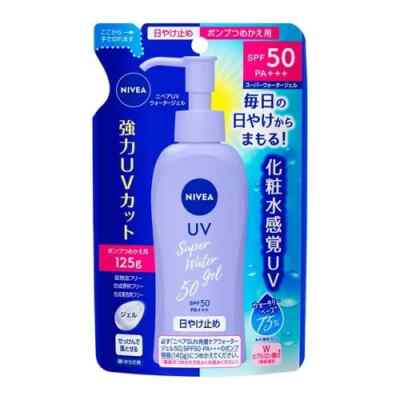 NIVEA UV Super Water Gel 140g Sunscreen Pump SPF50 PA+++ 6 Units
