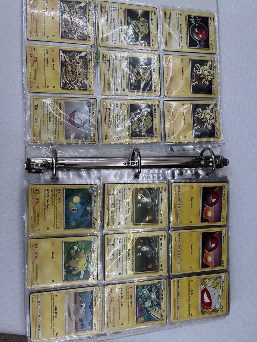 Full Binder of Assorted Pokemon Cards Over 500 Cards