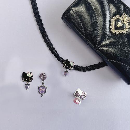 ANNA SUI x HELLO KITTY Choker SATN004330XD Black Lace anniversary