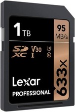 Lexar Professional 633x 1TB SDXC UHS-I Card LSD1TCBNA633 