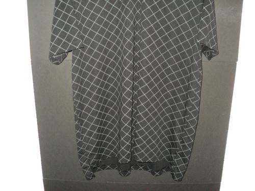 St. John's Bay Men's Polo Shirt 2XLT Dark Gray Checked Short Sleeves - Picture 3 of 7