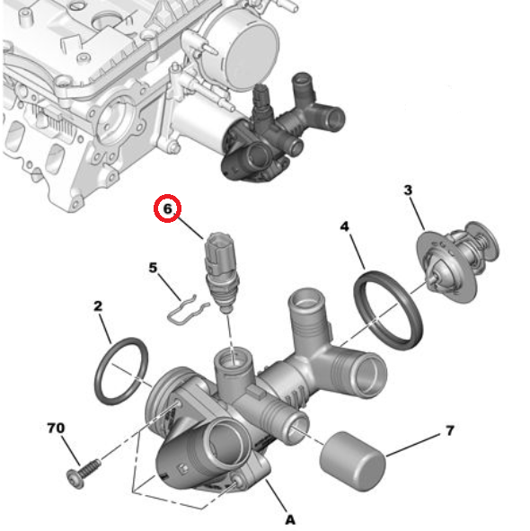Fits Peugeot Boxer Citroen Relay Coolant Water Temp Sensor 2.2 Puma (11