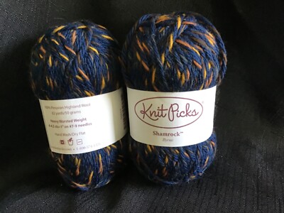 2 balls Knit Picks  Shamrock - 100% Peruvian Highland Wool