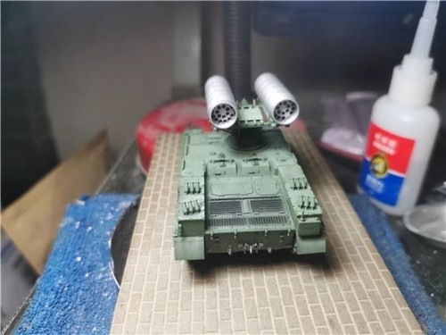 Homemade 1/72 BTR T S8 Rocket Gun Tank Finished Model Static Ornament Toys - Picture 4 of 4