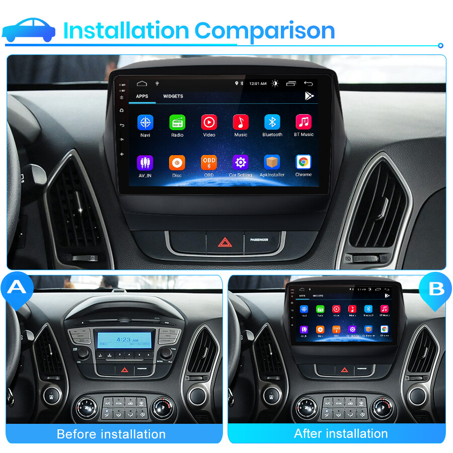 9" Touchscreen Android12.0 Car Radio GPS Sat Nav DAB 32G for Hyundai