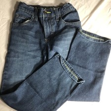 Boys Kids Lee Sport Xtreme Comfort Cotton Blend Blue Jeans Snap Size 7 Regular