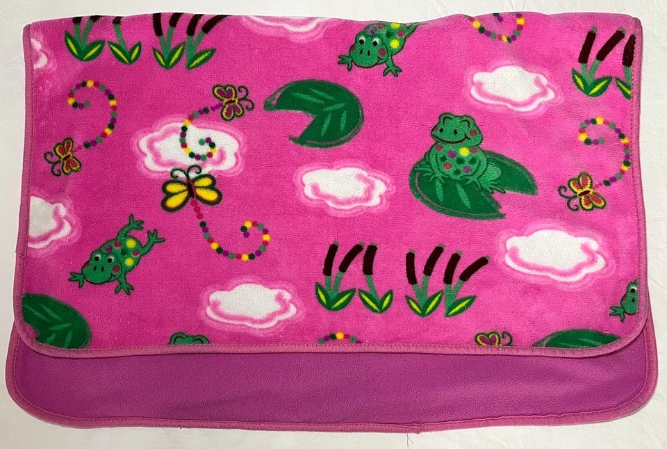 Manta polar Northpoint Baby rosa rana mariposa lilly almohadilla libélula amorosa Foto 3 de 4