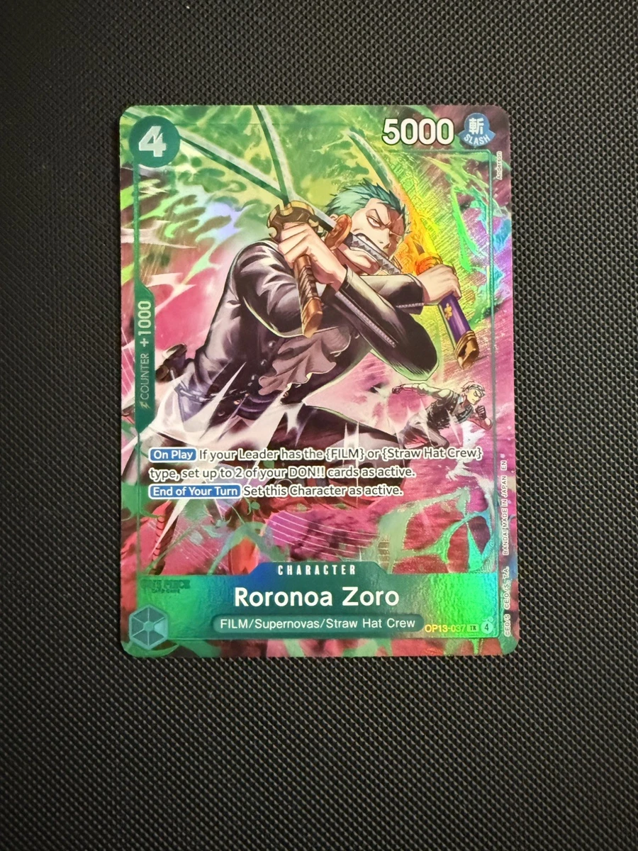 Roronoa Zoro OP13-037 Adventure on Kami's Island for sale | eBay