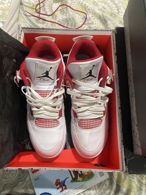 Nike Air Jordan 4 Retro White/Red | eBay