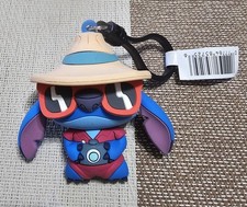 Disney Stitch Series 6 Figural 3D Bag Clip Keyring TOURIST STITCH W/ CAMERA 4"