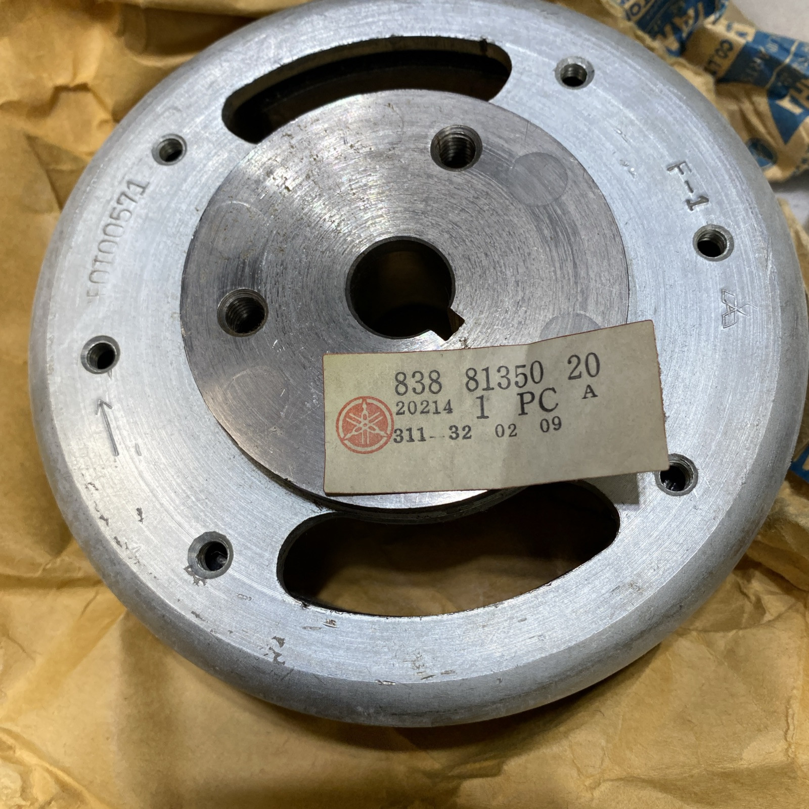 qqq NOS Yamaha 1976 GS340 OEM Flywheel Assembly 838-81350-20-00. #266