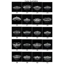 Alloy Crown Headband with K9 Rhinestone Detailing for Girls Women and Teens