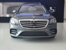 1:18 Norev Mercedes Benz S Class W222 FL Selenite Gray Metallic Dealer Diecast