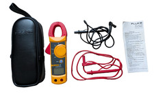 Fluke 322 Clamp Meter Max Current 400A ac CAT III 600 V With Case/Cables/Battery