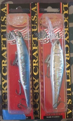 Lot 2- Lucky Craft Pointer 110sp Aurora Black 1- Pointer 100 DD SP Aurora Black 