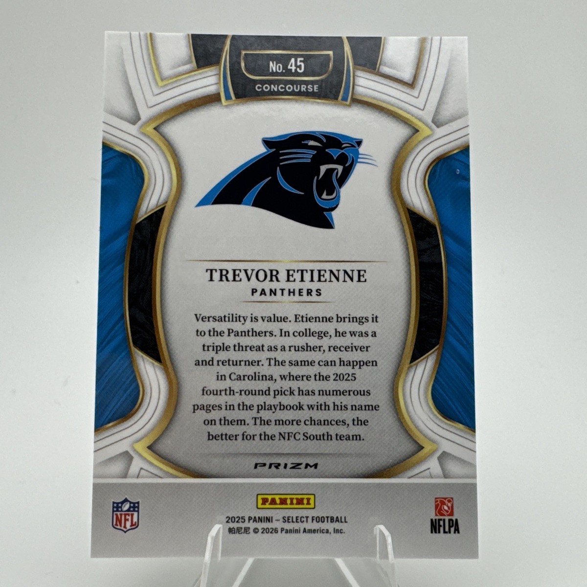 2025 Panini Select Zebra Prizm Trevor Etienne CASE HIT 🦓🦓 | eBay