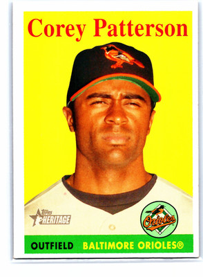 2007 Topps Heritage - Corey Patterson #79 Yellow Team Name SP
