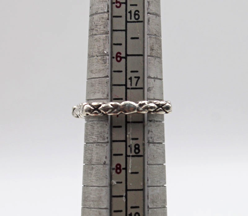 Dian Malouf Sterling Silver 925 Green Faceted Gemstone Stackable Stack Ring Sz 7 - Picture 8 of 8