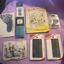 Vintage Sewing Needles Zipper Hot Iron Transfer  Patch Pins Travel Kit Lot of 7