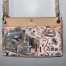 NWT SPARTINA MEDIUM 449 GREETINGS FROM Atlanta Georgia CROSSBODY Bag