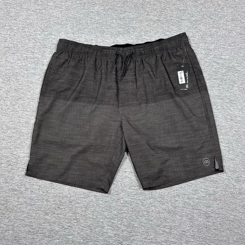Travis Mathew Shorts Mens XL Black Gray Zipline Heater Series Performance NEW