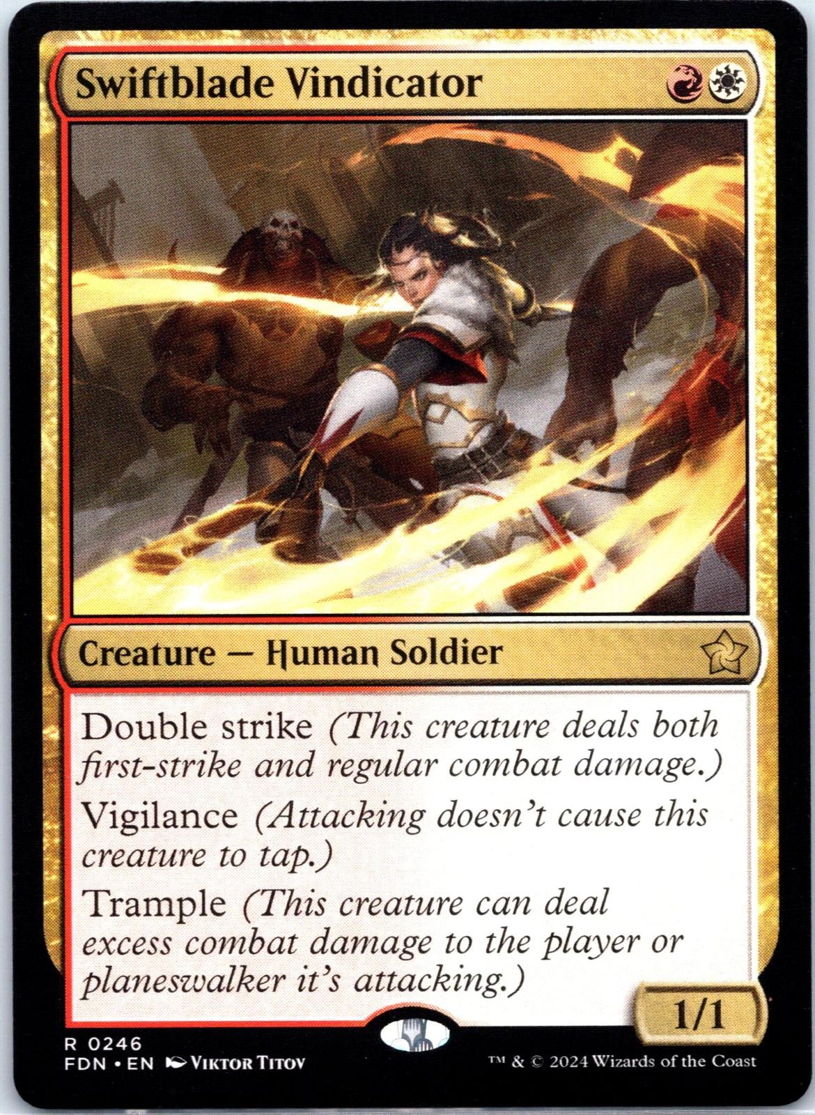 Swiftblade Vindicator 246 Rare Foundations Magic: The Gathering Near Mint