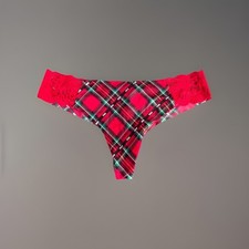 VICTORIA'S SECRET PINK SILKY SMOOTH SEAMLESS NO SHOW CHEEKY PANTY SIZE LARGE NEW