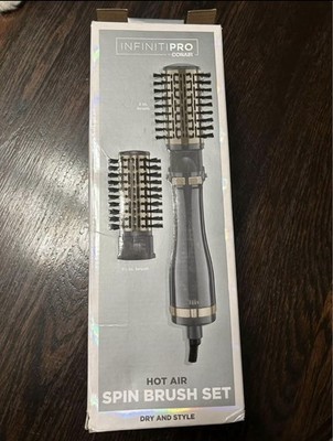 INFINITIPRO BY CONAIR Hot Air Styling Brush Set with 2-Inch and 1.5-Inch Bristle