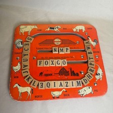 Vintage 1948 Richmond Junior Spelling and Number Board No. Y32 Educational Toy