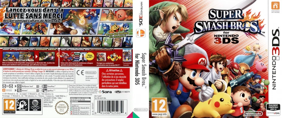 Super Smash Bros. 3DS NINTENDO 3DS EUROPE VERSION, photo 3 sur 3