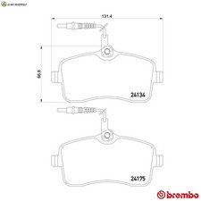 BREMSBELAGSATZ SCHEIBENBREMSE P 61 109 FÜR PEUGEOT 6FY /6FZ 1.7L 9HZ 1.6L 4cyl