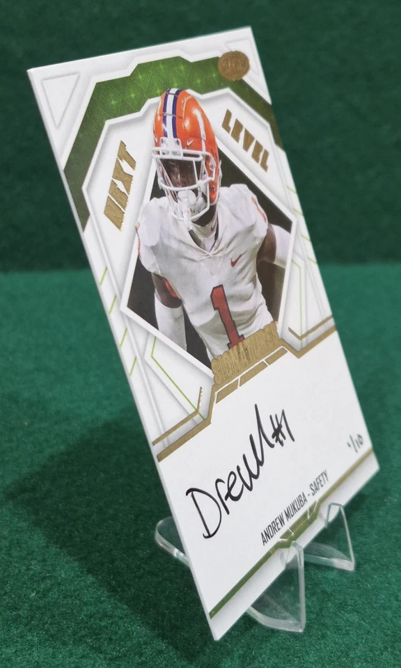 Andrew Mukuba Rookie Gold 1/10 (Jersey # Match) 2024 Sage HIT Next Level #NLS-AM - Image 4 of 4