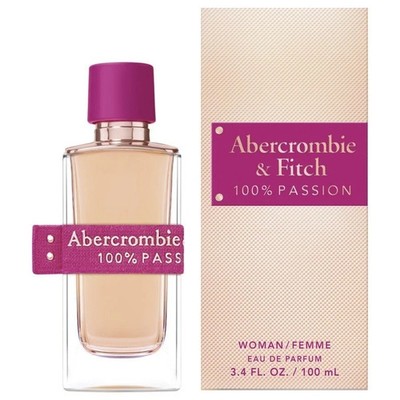 100% PASSION BY ABERCROMBIE&FITCH-WOMEN-EDP-SPRAY-3.4 OZ-100 ML-AUTHENTIC-USA