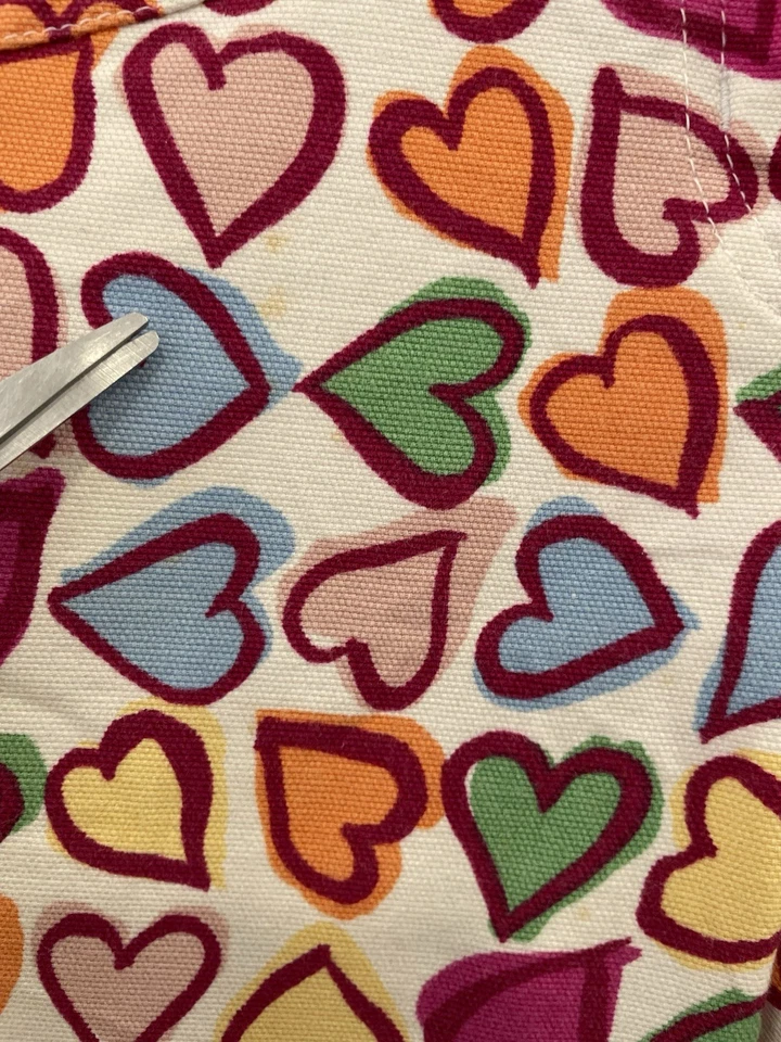 Pantalones de mezclilla para mujer H32# Moschino coloridos con estampado de corazón acampanados talla 44 (US 10) Foto 4 de 4