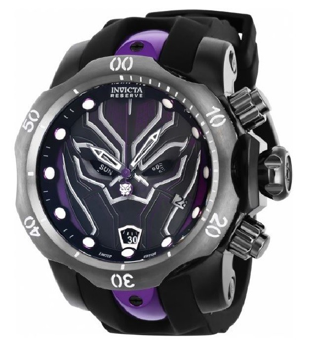 Invicta Reserve Marvel Black Panther Men's Watch - 53.7mm Black Purple 41402 thumbnail 6