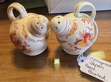 HAND PAINTED SALT AND PEPPER SHAKERS OCCUPIED JAPAN