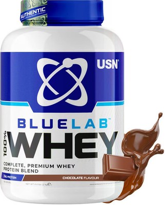 USN BlueLab Whey Protein, 2000 g Dose, Chocolate