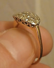 0.88+ CARAT NATURAL DIAMONDS, 14K GOLD RING, SIZE 8.5/3.32 GRAMS (AUTHENTICATED) — photo 4
