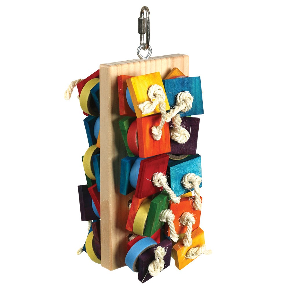 Busy Block Parrot Toy Medium