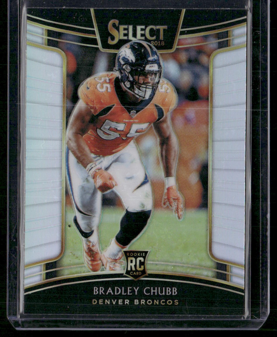 2018 Panini Select #78 Bradley Chubb Silver Prizm
